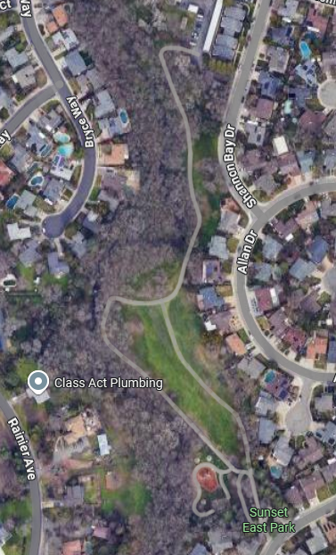 Sunset East Park — map